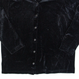 BENTLEY Womens Shirt Black Collared Long Sleeve S