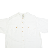 BLUES NIGHT Womens Shirt White Collared 90s M