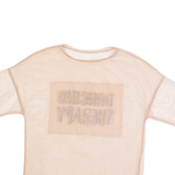 Sheer Womens Top Brown S