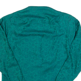 Womens Shirt Green Long Sleeve 90s Floral M