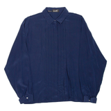 Womens Shirt Blue Collared Long Sleeve M