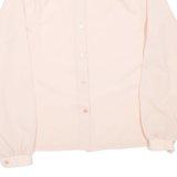 Womens Shirt Pink Collared Long Sleeve S