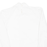 Womens Shirt White High Neck Long Sleeve L