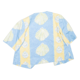 Womens Kimono Top Blue Crazy Pattern S