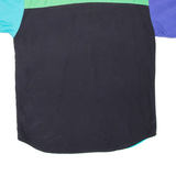 Womens Shirt Black Collared Colourblock S