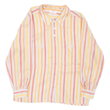 BOGNER Womens Printed Shirt Pink Collared Long Sleeve Striped S