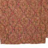 DEL MOD Womens Printed Shirt Brown Collared Long Sleeve Paisley M