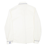 Womens Printed Shirt Beige Collared Long Sleeve Spotted M