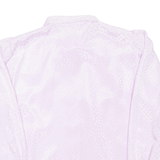 Womens Printed Shirt Purple Collared Long Sleeve Spotted L