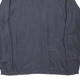 Womens Shirt Black Collared Long Sleeve L