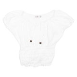 Womens Cropped Blouse White S