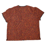 Womens Printed Top Orange XL