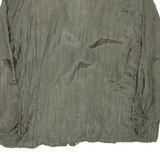 NAFNAF Sheer Womens Shirt Green V-Neck Long Sleeve L