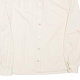 Womens Blouse Beige Long Sleeve M