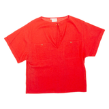 CHANTAL Womens Top Red M