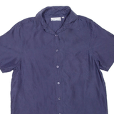 LAST SCENE Womens Shirt Blue Collared M