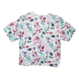 Womens Printed Top Pink Crazy Pattern L