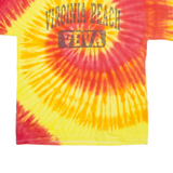 HANES Virginia Beach Mens Tie Dye T-Shirt Red USA M