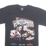 WRESTLEMANIA John Cena Vs The Rock Mens T-Shirt Black USA S