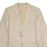SCHILD Mens Blazer Jacket Beige Wool M