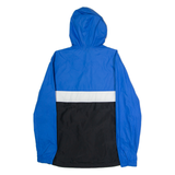TIMBERLAND Mens Anorak Jacket Blue Hooded Colourblock M