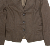 EPISODE STUDIO Womens Blazer Jacket Brown Wool 90s UK 10