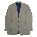 CANDA Mens Blazer Jacket Beige Wool Houndstooth L