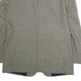CANDA Mens Blazer Jacket Beige Wool Houndstooth L