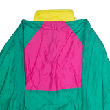BLUE SEVEN Womens Anorak Jacket Green Nylon Colourblock L