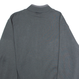JOCKEY INTERNATIONAL Mens Bomber Jacket Grey Knit 90s L