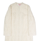 PHASE EIGHT Womens Overcoat Coat White Floral UK 10