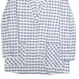 TOMMY HILFIGER Womens Blazer Jacket Blue Viscose Check UK 8