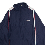 FILA Mens Pullover Jacket Blue M