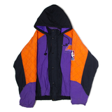 STARTER Phoenix Suns NBA Insulated Mens Jacket Black 90s USA Hooded XL