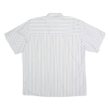 JOCKEY Mens Shirt Cream 90s Striped L