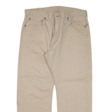 LEVI'S 505 Mens Trousers Beige Regular Straight W38 L30