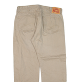 LEVI'S 505 Mens Trousers Beige Regular Straight W38 L30