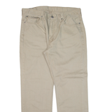 LEVI'S 514 Mens Trousers Beige Classic Straight W36 L30