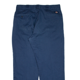 DICKIES Workwear Mens Trousers Blue Regular Straight W35 L27