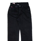 LEE COOPER Mens Trousers Black Relaxed Straight W27 L28