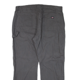DICKIES Carpenter Workwear Mens Trousers Grey Relaxed Straight W40 L30