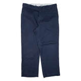 DICKIES 874 Workwear Mens Trousers Blue Regular Straight W38 L26