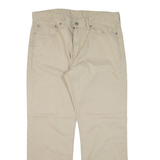 LEVI'S Mens Trousers Beige Regular Straight W36 L30