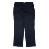 DICKIES Workwear Womens Trousers Blue Regular Straight W34 L32
