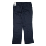DICKIES Workwear Womens Trousers Blue Regular Straight W34 L32