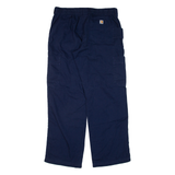 CARHARTT Workwear Womens Trousers Blue Loose Straight W30 L29