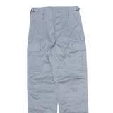 Military Cargo Mens Trousers Grey Slim Straight W26 L32