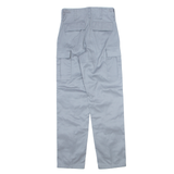 Military Cargo Mens Trousers Grey Slim Straight W26 L32