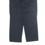 TEDDY'S Cargo Womens Trousers Black Regular Straight W30 L28