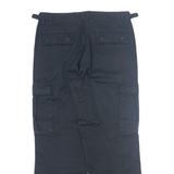 TEDDY'S Cargo Womens Trousers Black Regular Straight W30 L28